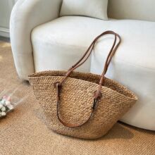 Borsa Tote Intrecciata in Raffia - SLK