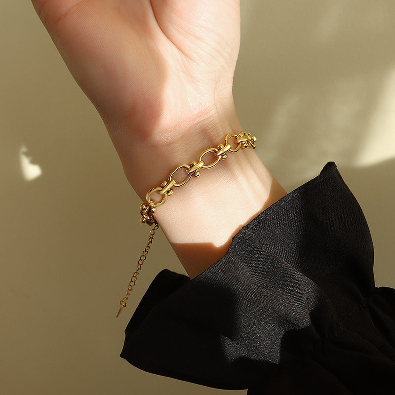 Bracciale Rigido Dorato - SLK