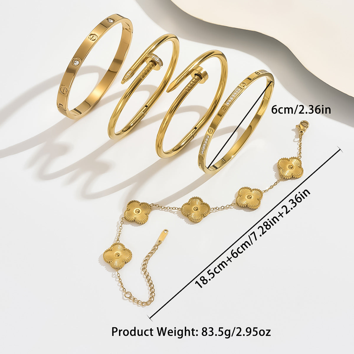 Bracciale Dorato Minimal da Donna - SLK