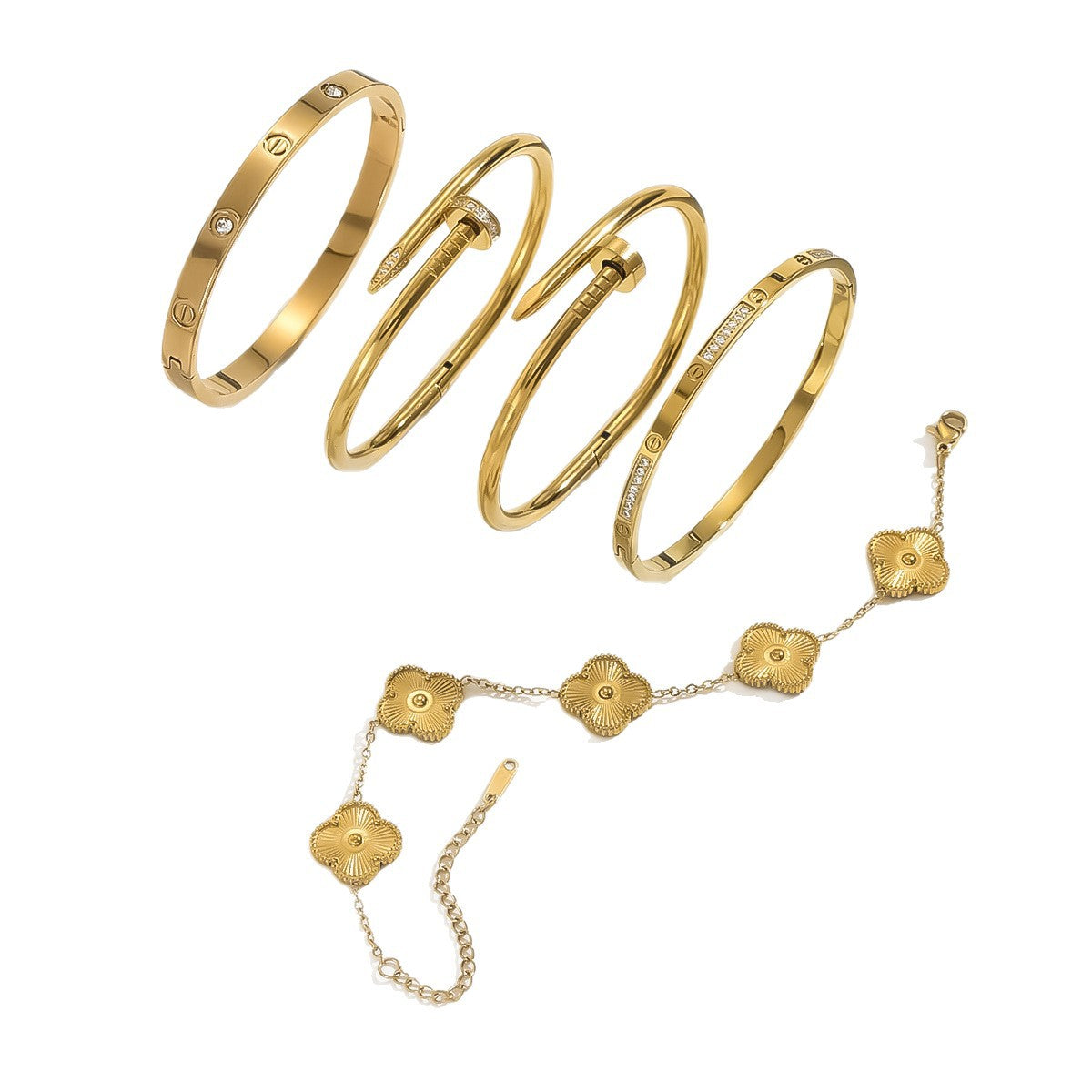 Bracciale Dorato Minimal da Donna - SLK