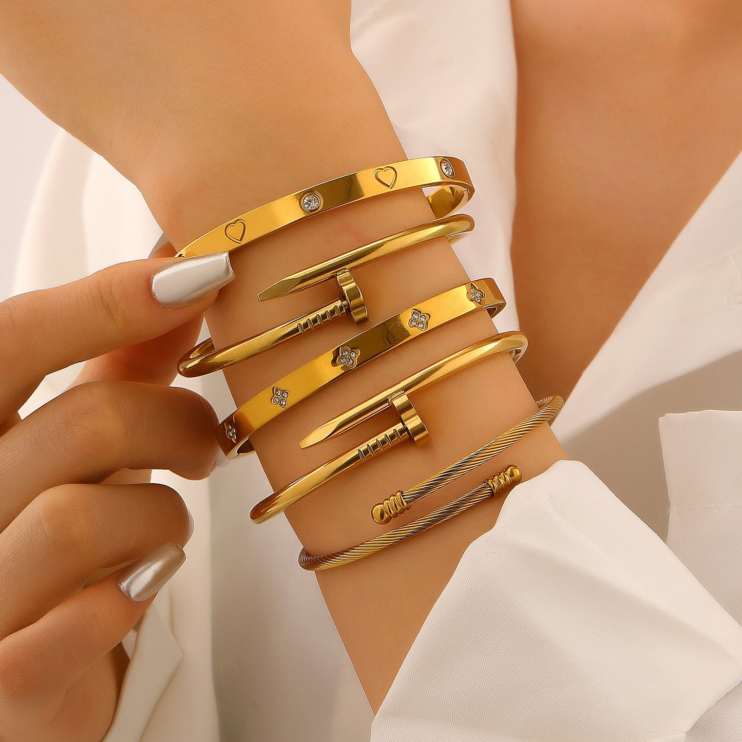Bracciale Dorato Minimal da Donna - SLK
