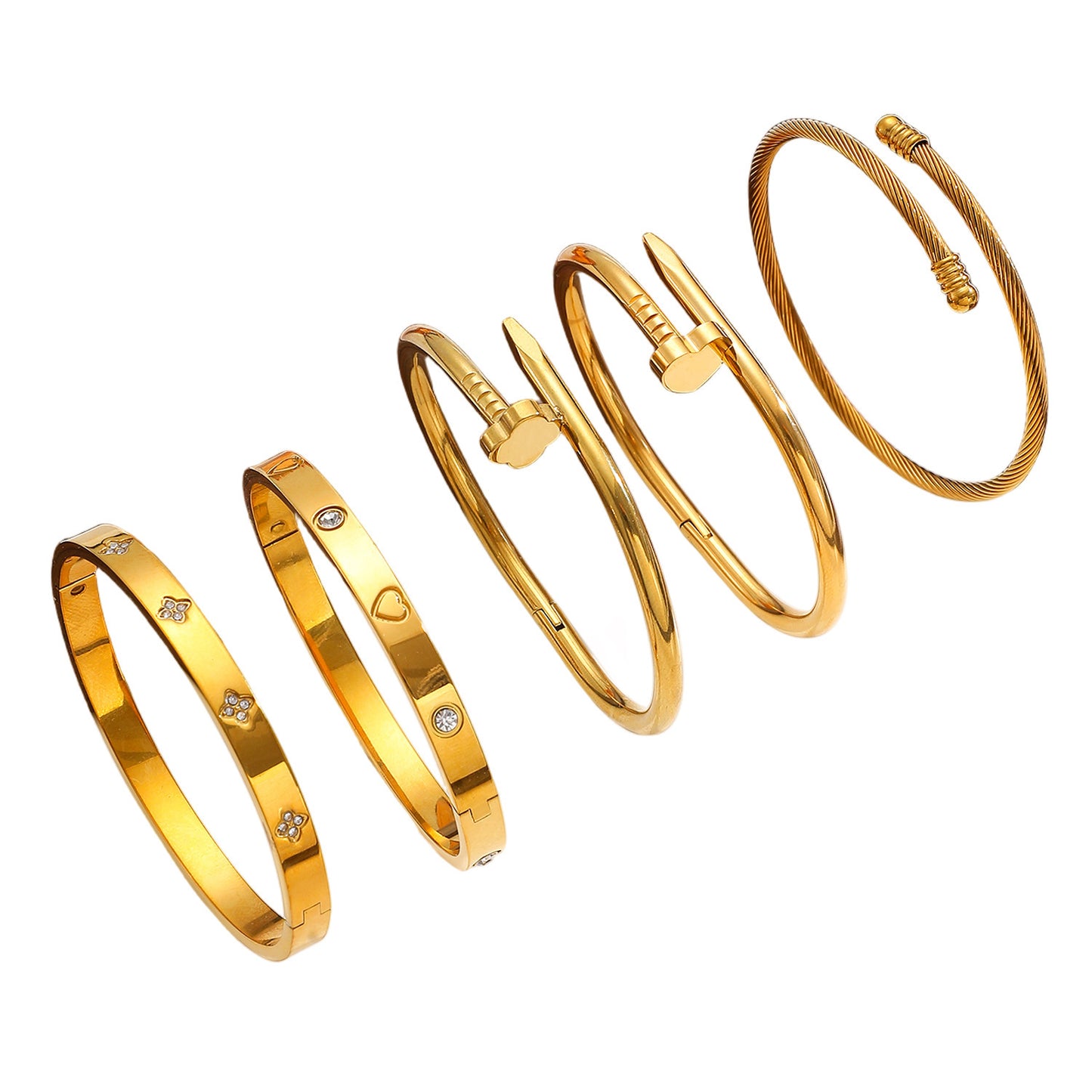 Bracciale Dorato Minimal da Donna - SLK