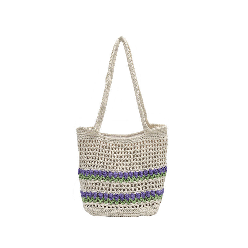 Borsa Tote Intrecciata in Raffia - SLK