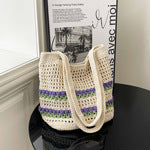 Borsa Tote Intrecciata in Raffia - SLK