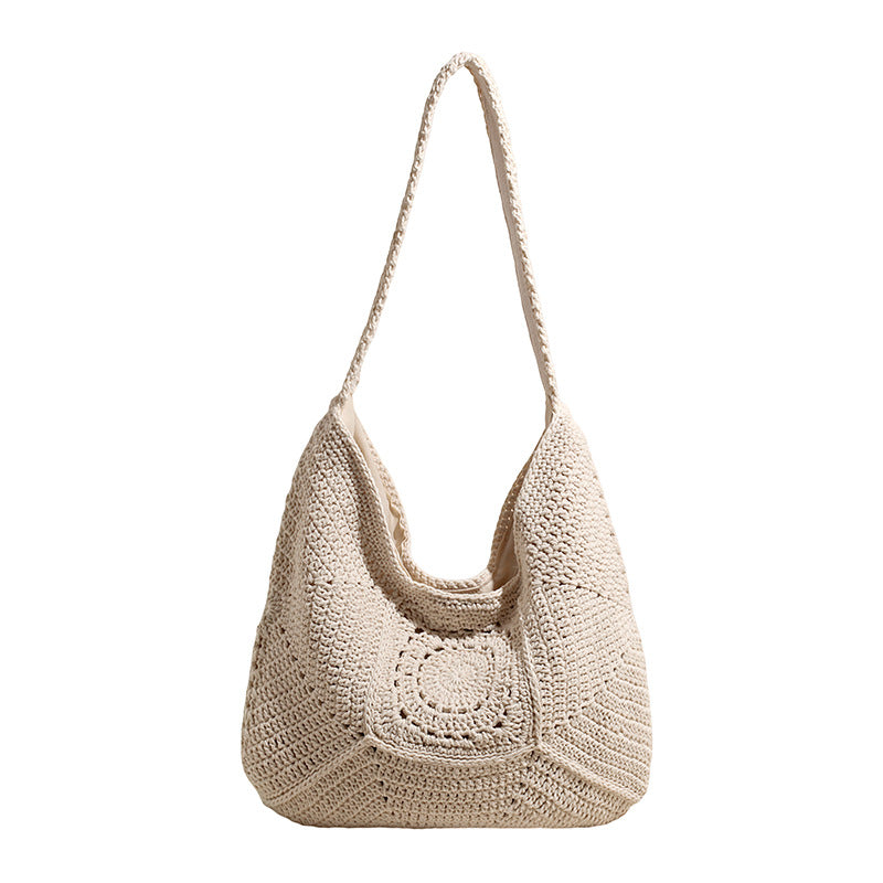 Borsa Tote Intrecciata in Raffia - SLK