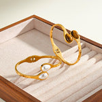 Bracciale Aperto con Perle - SLK