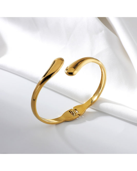Bracciale Rigido Dorato Minimal