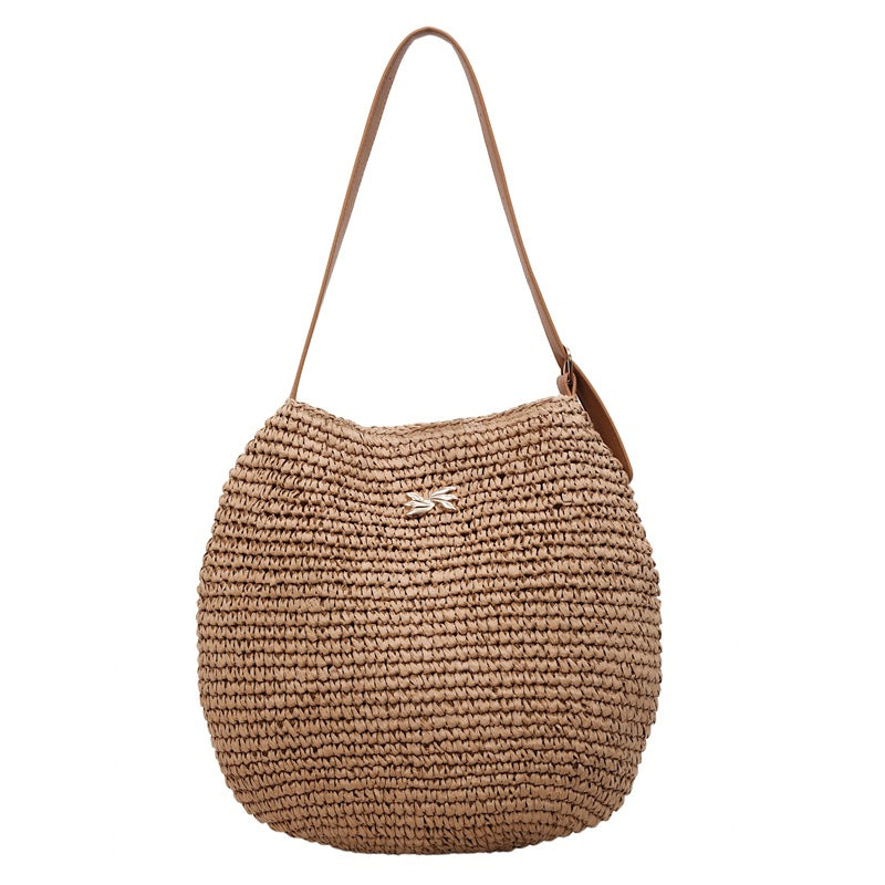 Borsa Tote Intrecciata in Raffia - SLK