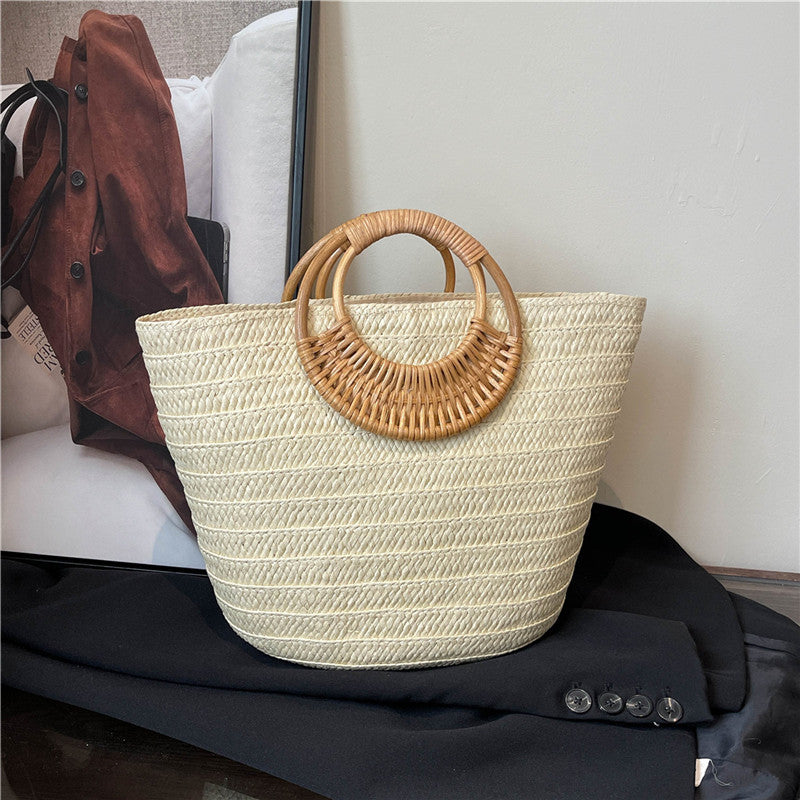 Borsa Paglia con Manico Tondo - SLK
