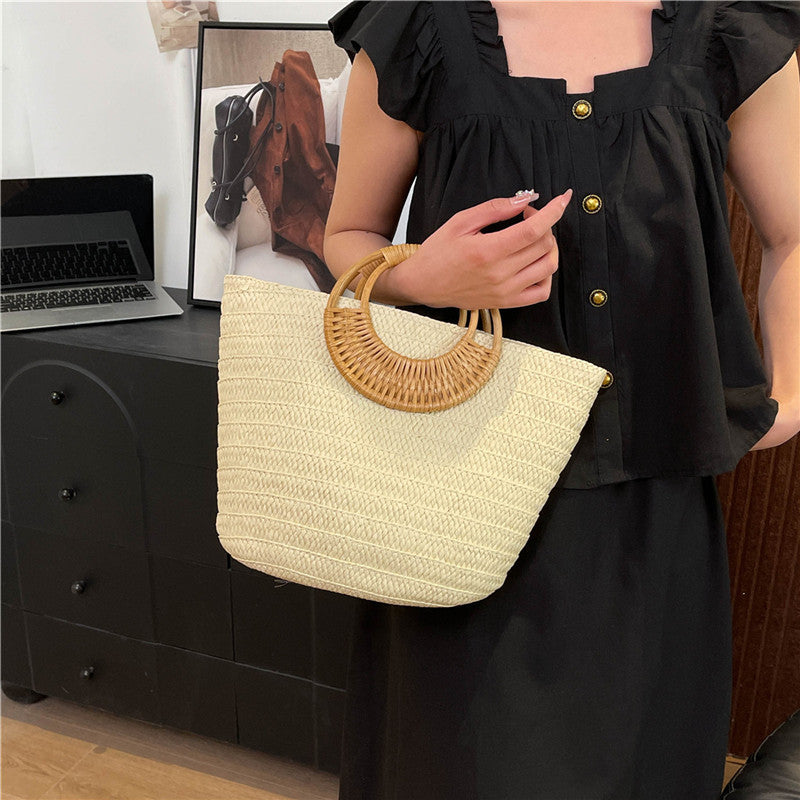 Borsa Paglia con Manico Tondo - SLK
