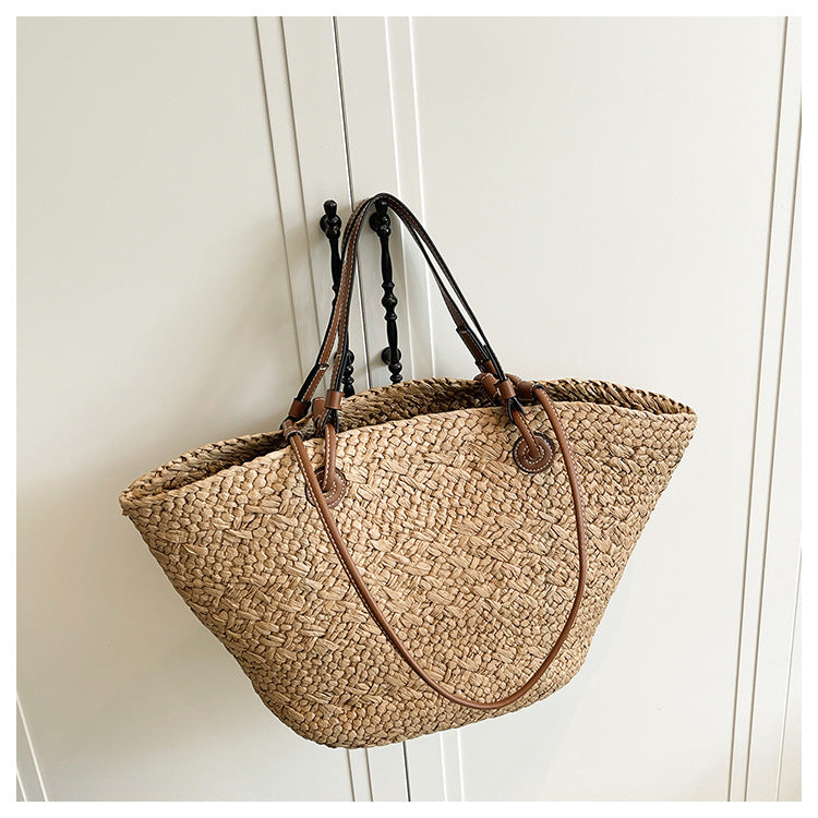 Borsa Tote Intrecciata in Raffia - SLK