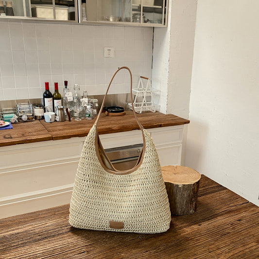 Borsa Tote Intrecciata in Raffia - SLK