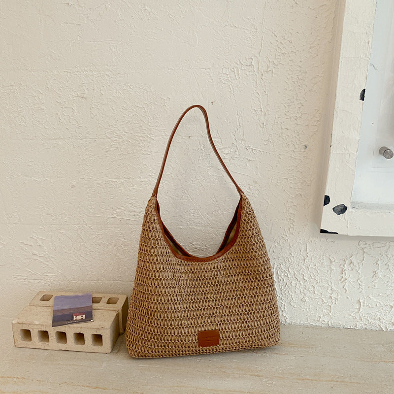 Borsa Tote Intrecciata in Raffia - SLK