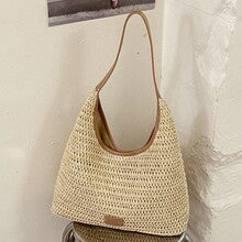 Borsa Tote Intrecciata in Raffia - SLK