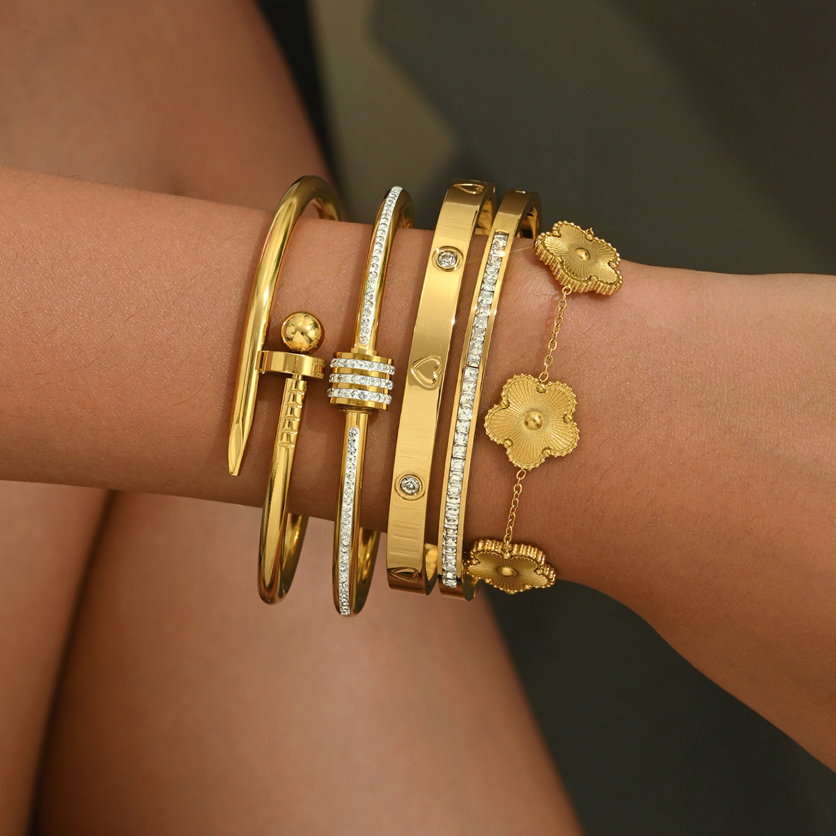 Bracciale Dorato Minimal da Donna - SLK
