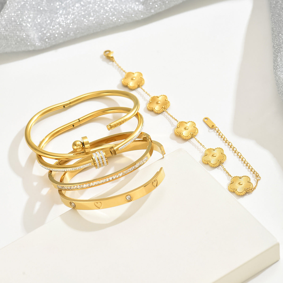 Bracciale Dorato Minimal da Donna - SLK