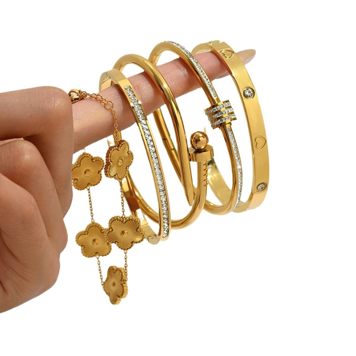 Bracciale Dorato Minimal da Donna - SLK