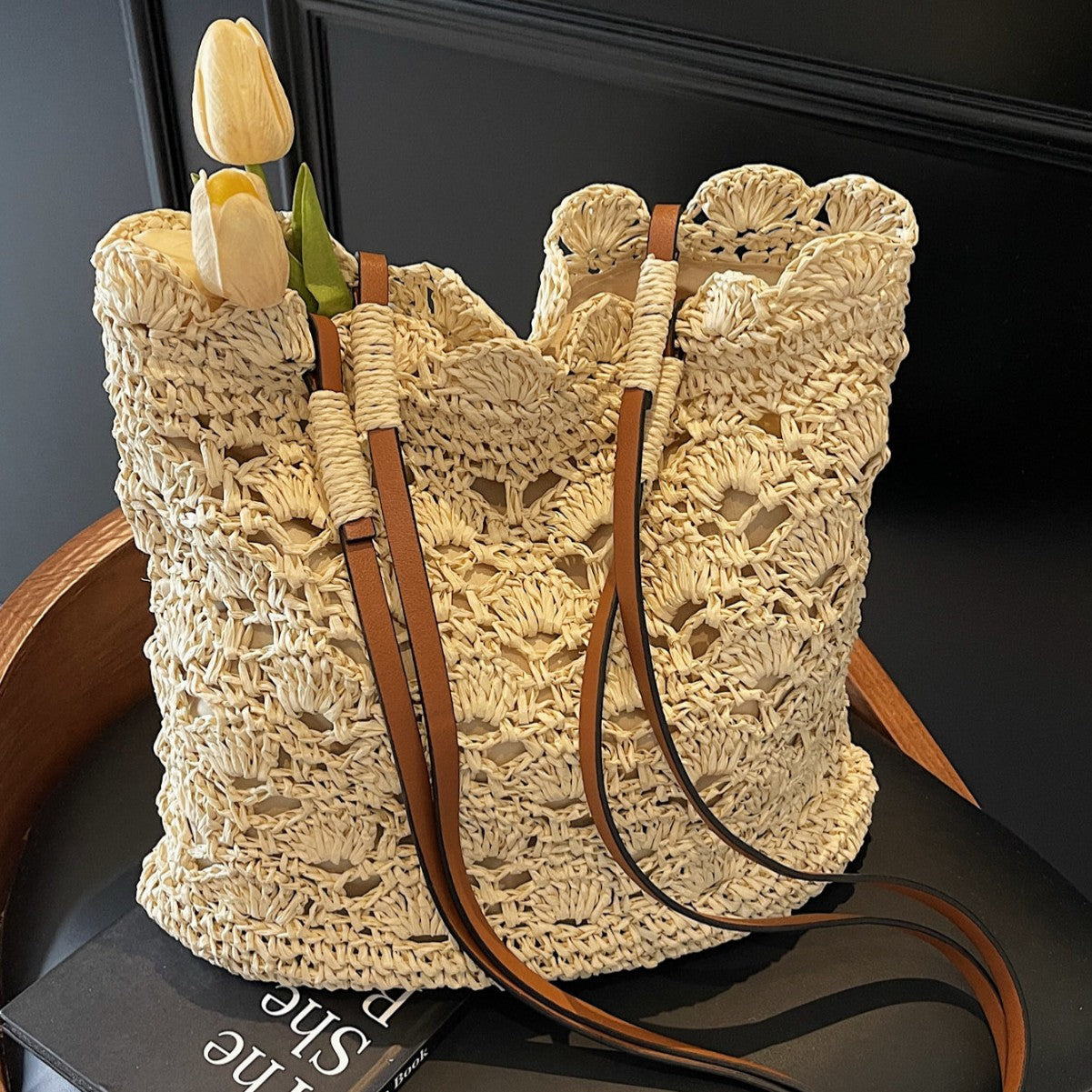 Borsa a Spalla Intrecciata da Donna - SLK