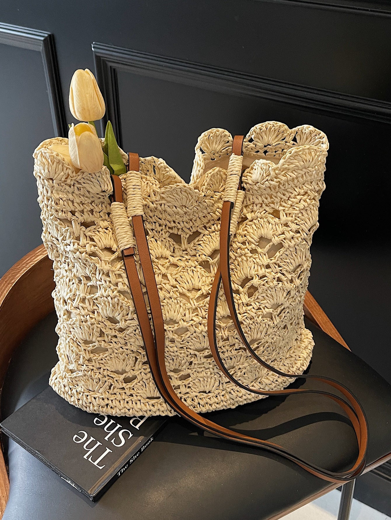 Borsa a Spalla Intrecciata da Donna - SLK
