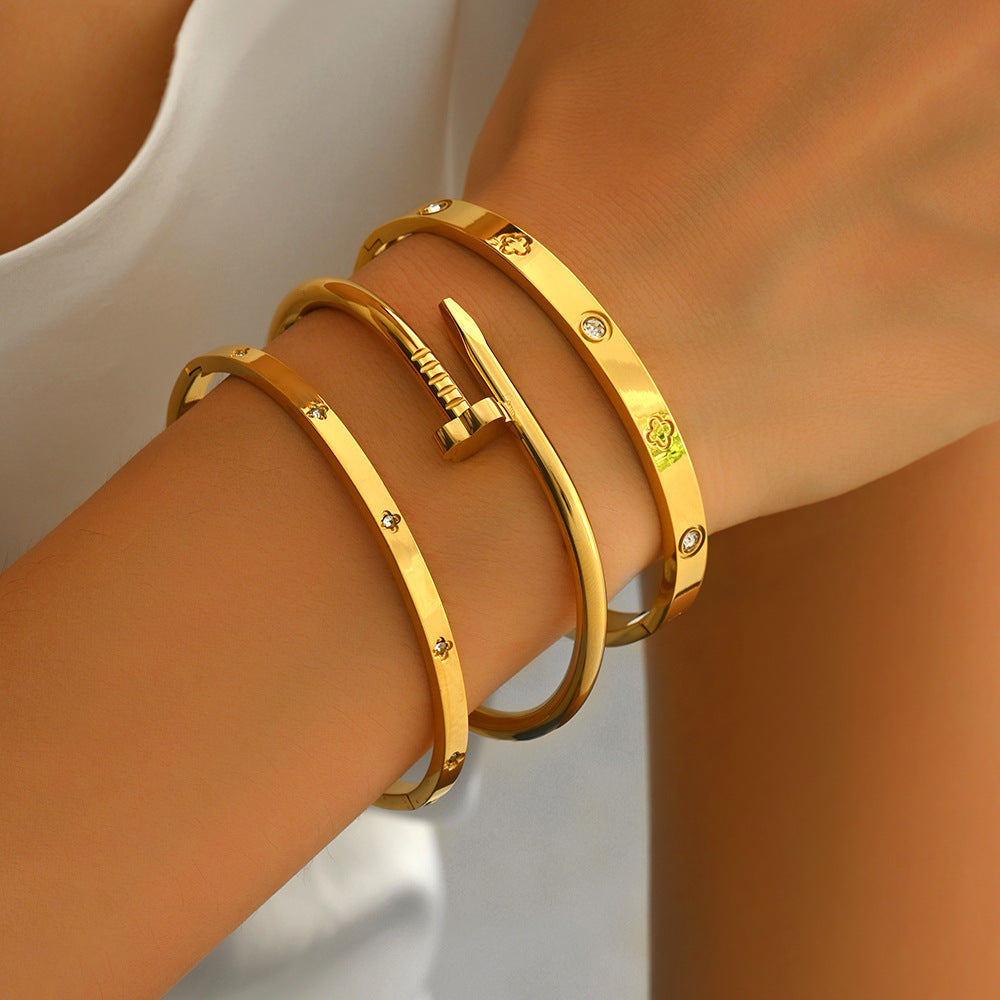 Bracciale Dorato Minimal da Donna - SLK