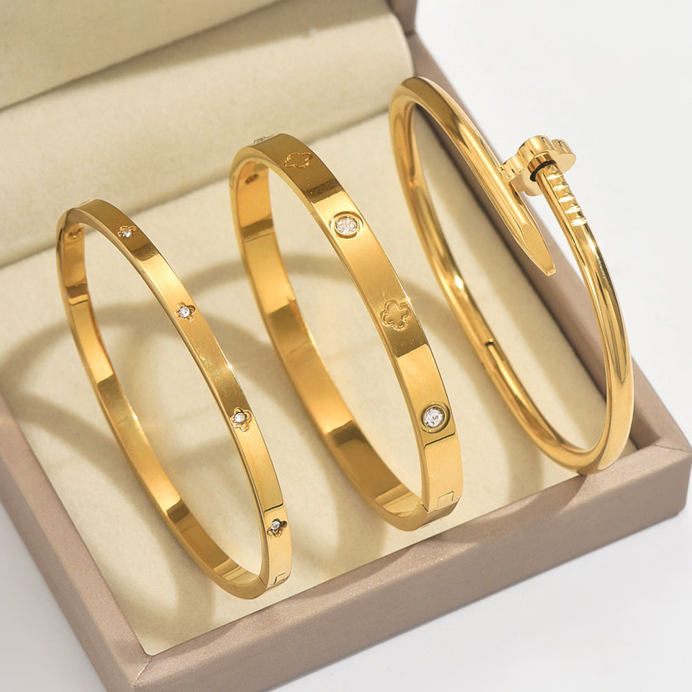 Bracciale Dorato Minimal da Donna - SLK