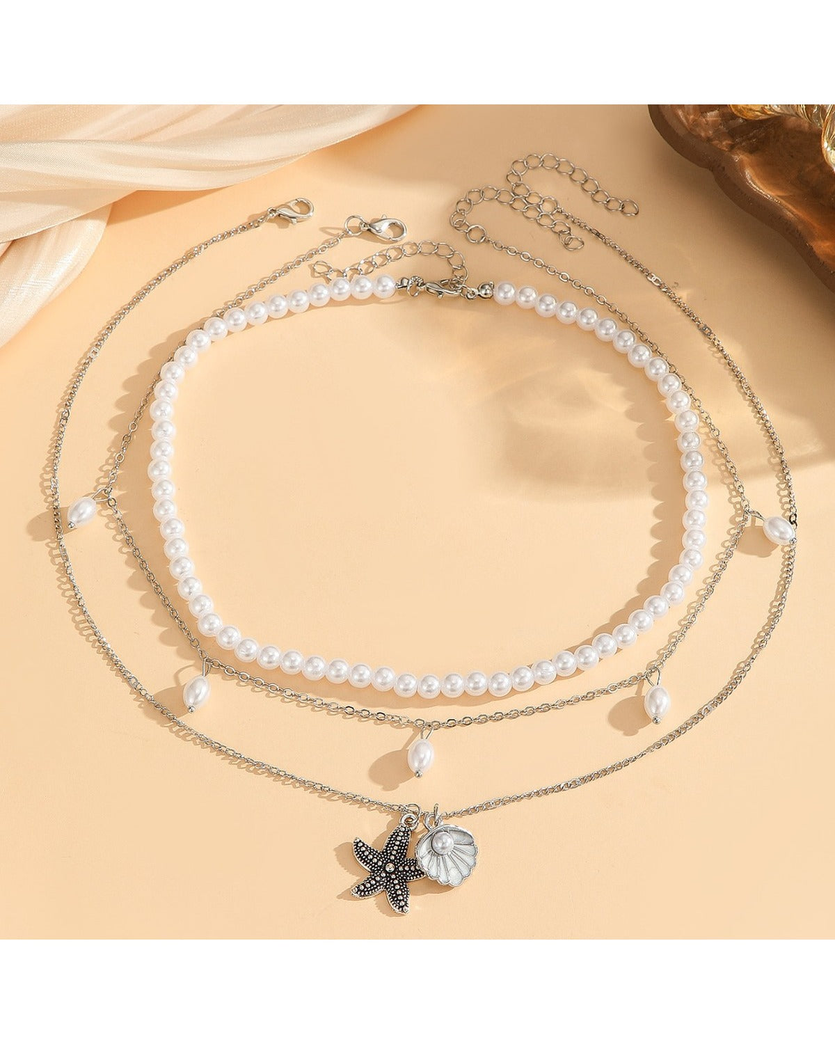 Collana Resort con Perle e Conchiglia