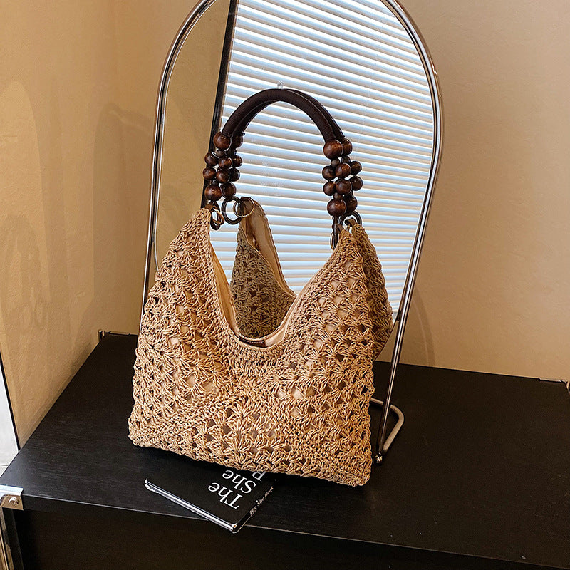 Borsa Tote Intrecciata in Raffia - SLK