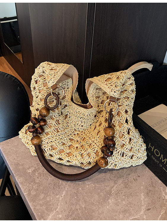 Borsa Tote Intrecciata in Raffia - SLK