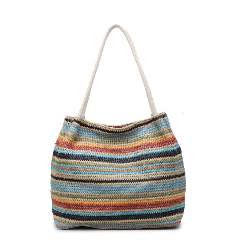 Borsa Tote Intrecciata in Raffia - SLK