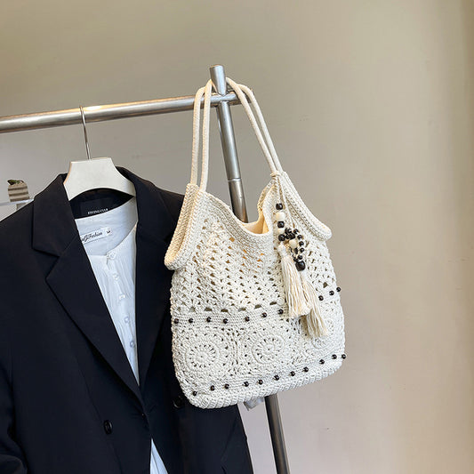 Borsa Tote Intrecciata in Raffia - SLK