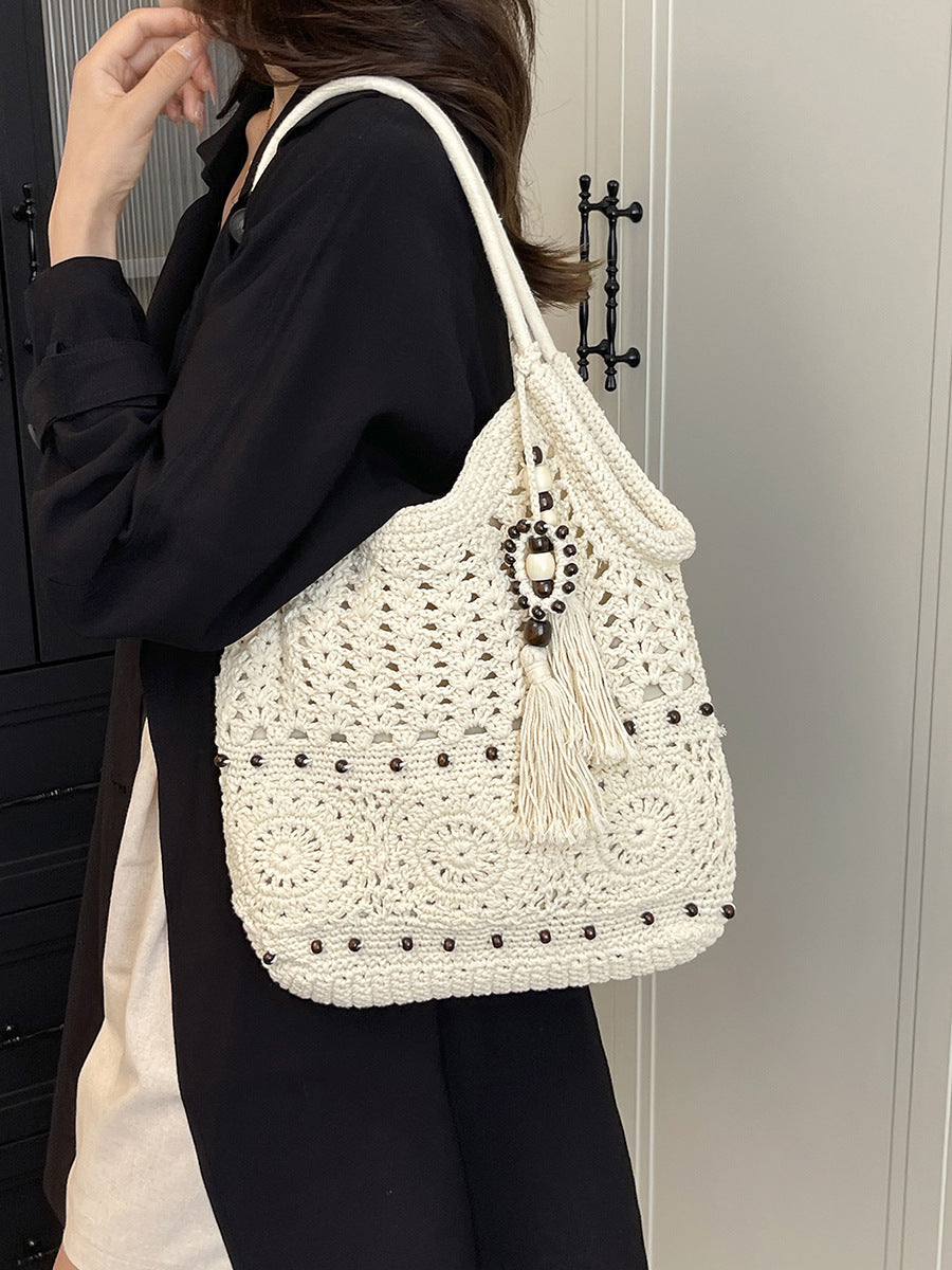 Borsa Tote Intrecciata in Raffia - SLK