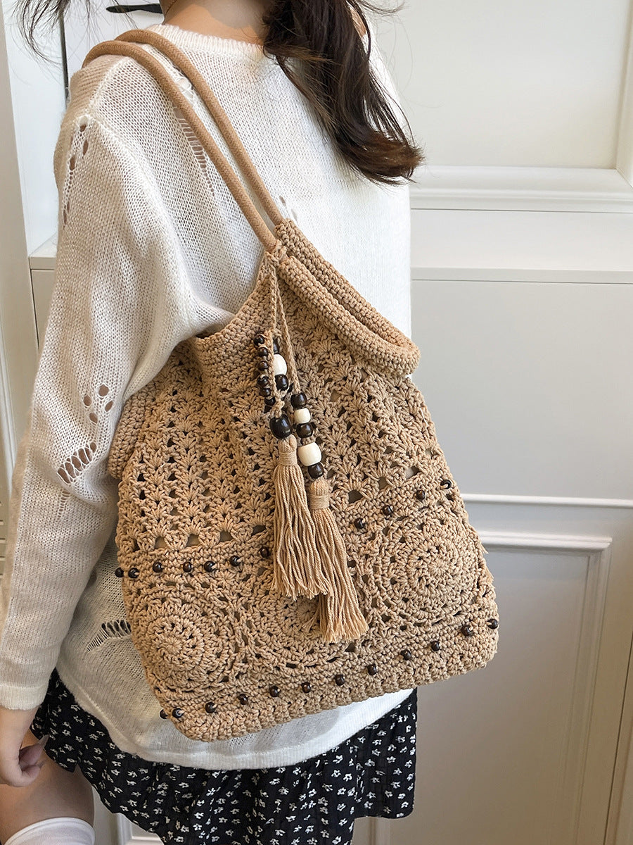 Borsa Tote Intrecciata in Raffia - SLK