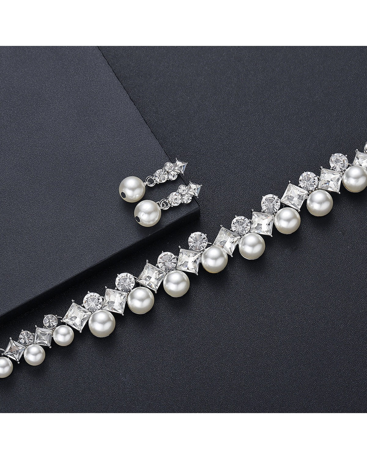Set Gioielli con Perle e Cristalli - SLK