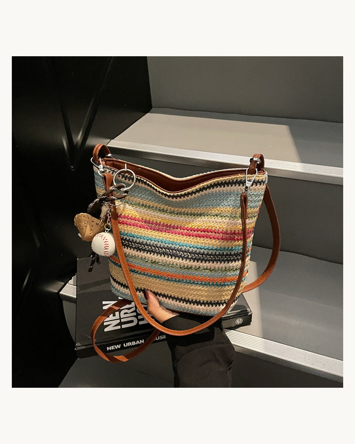 Borsa a Spalla Intrecciata da Donna - immagine principale SLK