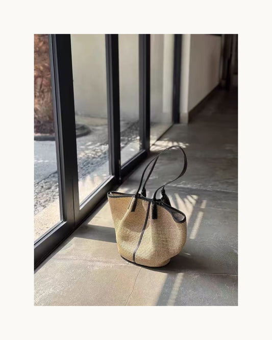 Borsa Hobo in Raffia - immagine principale SLK