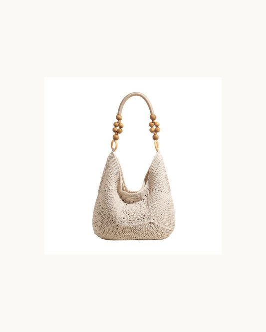 Borsa Tote Intrecciata in Raffia - immagine principale SLK