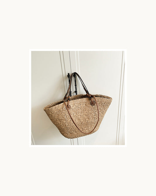 Borsa Tote Intrecciata in Raffia - immagine principale SLK