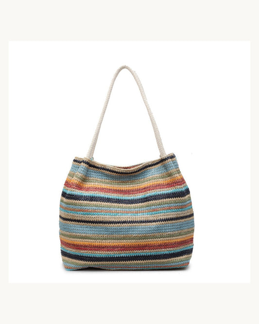 Borsa Tote Intrecciata in Raffia - immagine principale SLK