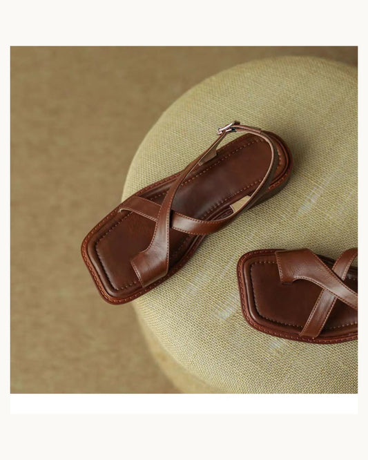 Sandali Minimal Marroni - immagine principale SLK